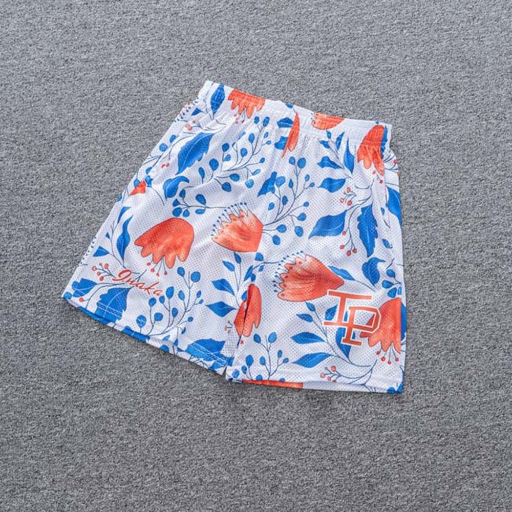 Inaka Power Harebell Print Elastic Waist Shorts